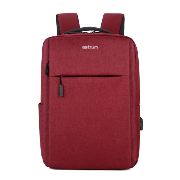 Backpack Travel Bag 15 USB Port and Multi-Pocket Design Red - LB200