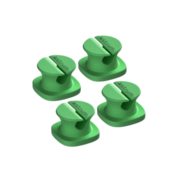CO060-Green-1 CO060 Mini Cable Organizer Clips 4 Piece Set for Cable Management- Green