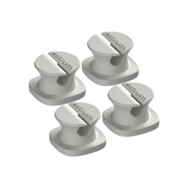 CO060 Mini Cable Organizer Clips  4 Piece Set for Cable Management  White