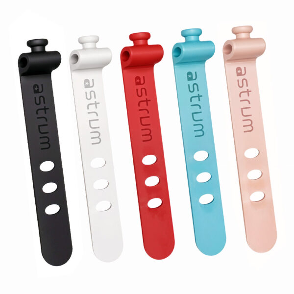 CO210 10-Pack Silicon Cable Organizer Straps for Efficient Cable Management and Organization