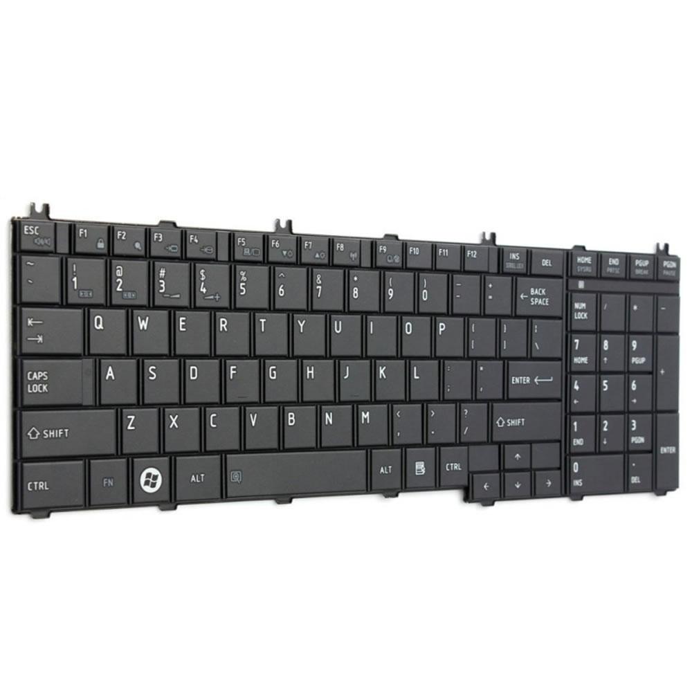 KEYBOARD FOR TOSHIBA C650 NORMAL BLACK US