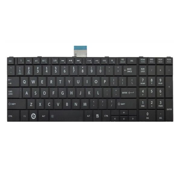 KEYBOARD FOR TOSHIBA C850 NORMAL BLACK US