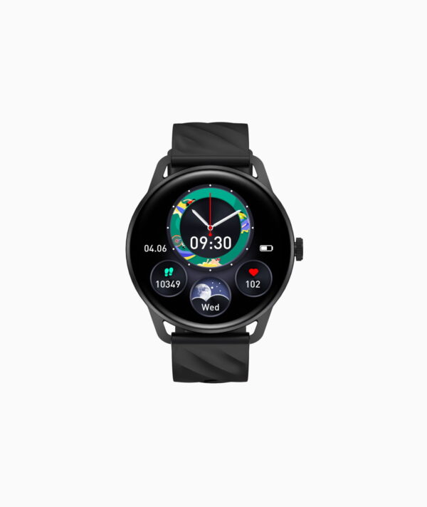 MT410 Smart Watch 1.39 HD IPX68 with BT Calls Sports HR BP BO - Black