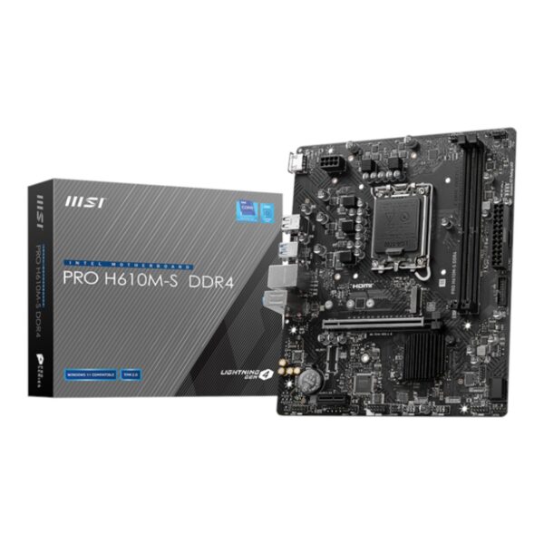 MSI H610M-S PRO LGA1700 M-ATX DDR4 Motherboard MSI H610M-S PRO LGA1700 M-ATX DDR4 Motherboard