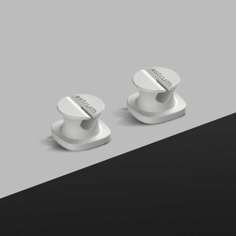 CO060 Mini Cable Organizer Clips 4 Piece Set for Cable Management White - Image 4