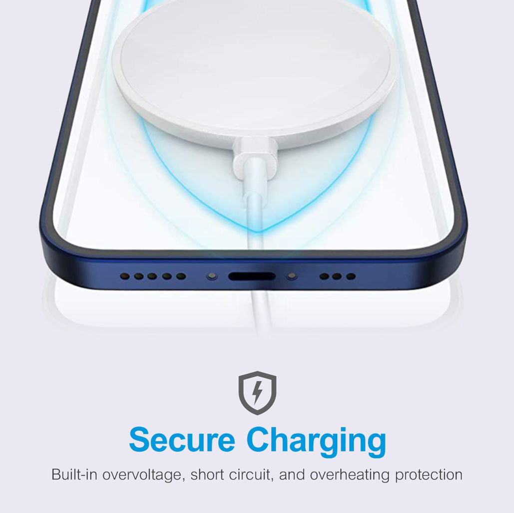 CW500 15W Magnetic Slim Wireless Charging Pad - Silver - Image 6