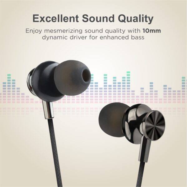 EB160 Electro Painted Stereo Earphones with Mic - Image 2