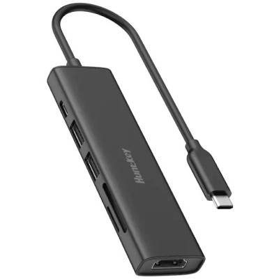 HUNTKEY DOCK USB-C 6-IN-1  - NEW