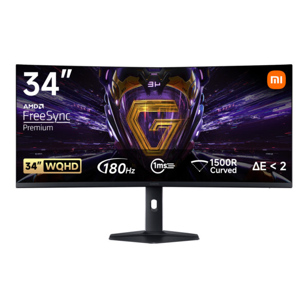ELA5454EU_Xiaomi-G34WQi-34-inch-1440p-UltraWide-VA-Curved-Gaming-Monitor_wr_01b Xiaomi G34WQi 34" 1440p UltraWide VA Curved Gaming Monitor (180Hz, 1ms, 21:9, HDMI/DP, AMD FreeSync, and 1500R Curve)